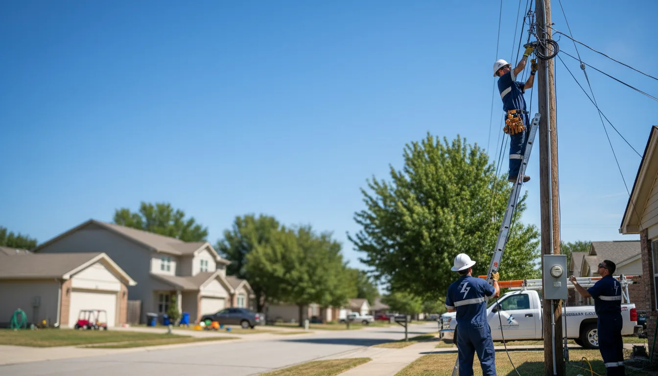 Residential electrician providing installation services in Section, AL